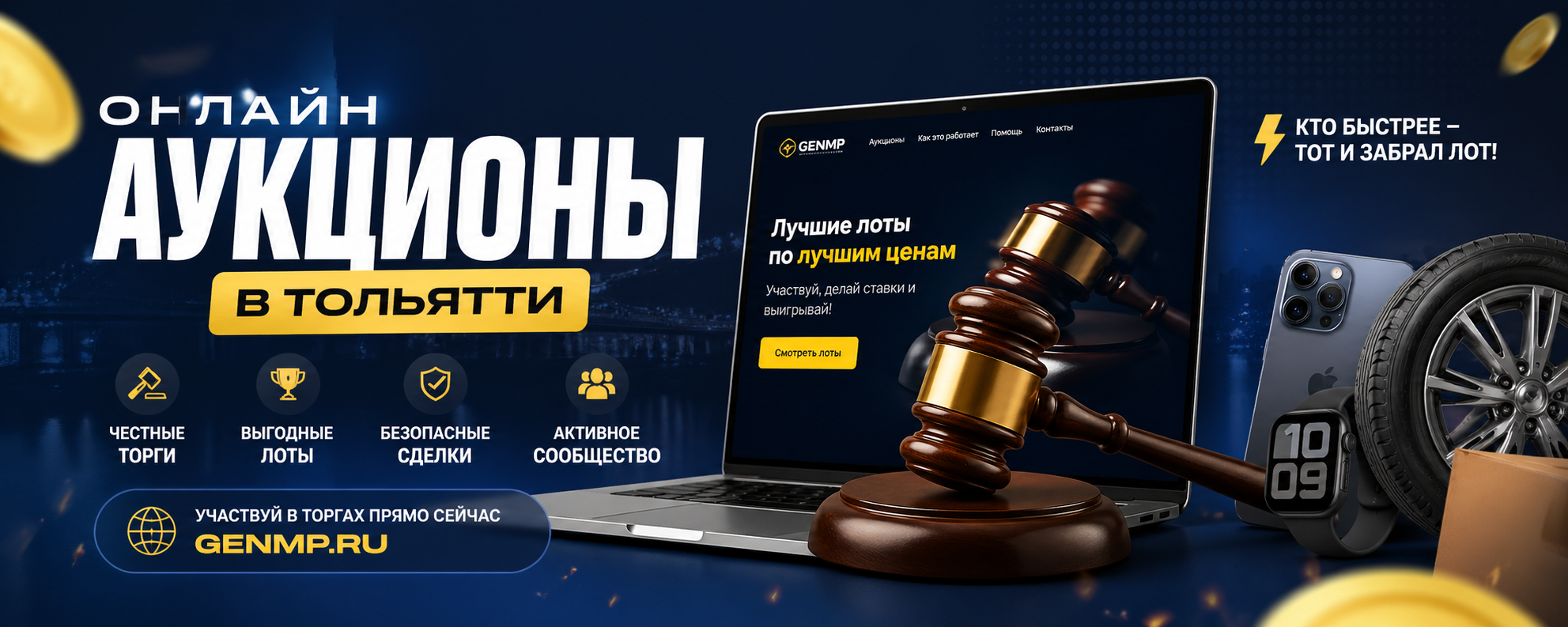 GenMP — онлайн-аукцион, где каждый может выставить свой лот